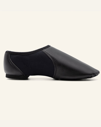 Leather Split Sole Slip-On Jazz Shoes for Women