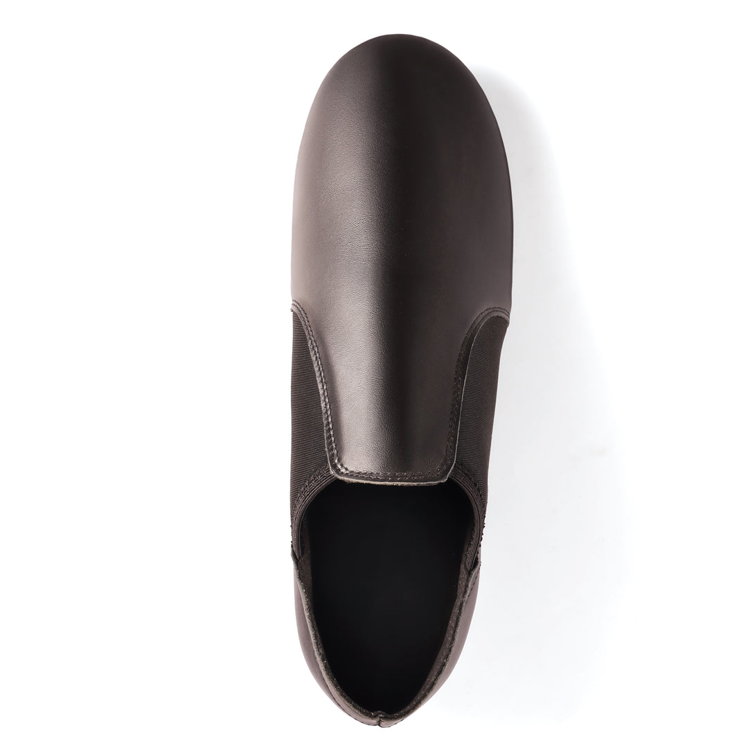 Leather Slip‑On Jazz Shoes with Arch Insert – Dynadans