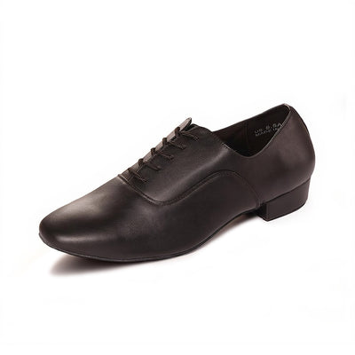Latin Ballroom Dance Shoes for Men with Anti-Slip Leather Sole