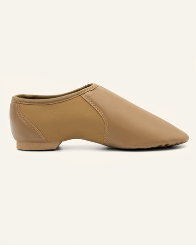 PU Leather Slip-On Split Sole Jazz Shoes for Kids, Women and Men