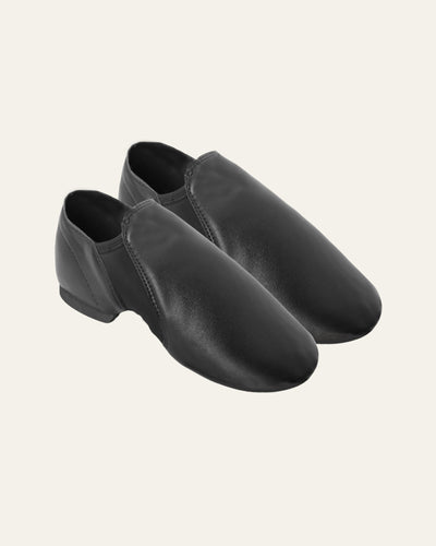 PU Leather Jazz Shoes with Low-Profile Heel for Women and Men