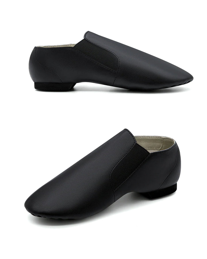 Ladies Slipstream Childs/Adults Slip On Leather Jazz Shoes Slick